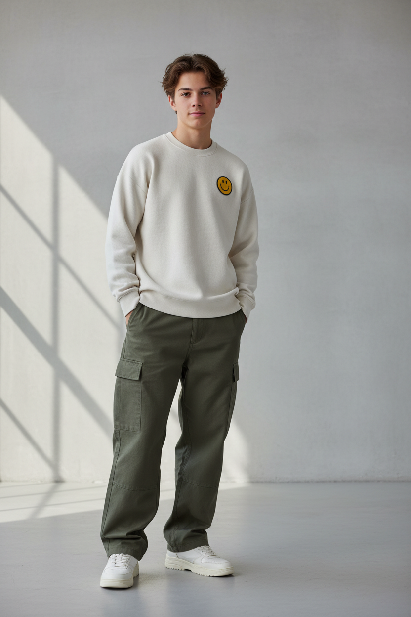 Kids Crewneck Sweater — Relaxed Fit